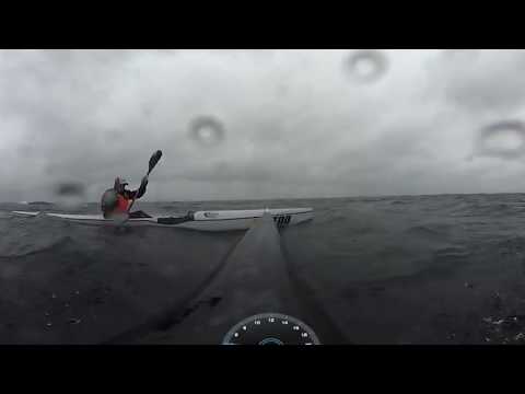 VR 360º on a surfski downwind...