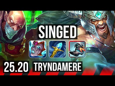 SINGED vs TRYNDAMERE (TOP) | EUW Diamond | 25.20