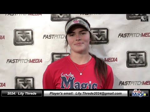 2024 Lily Threde 4.0 GPA - Power Hitting First Base & Outfielder Softball Skills Video - Lady Magic
