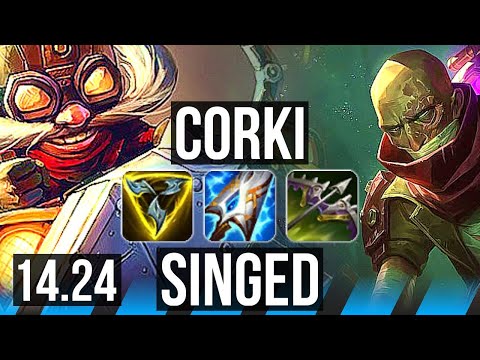 CORKI vs SINGED (MID) | NA Grandmaster | 14.24