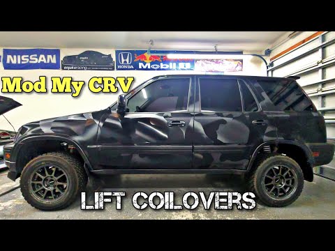 Installing TruHart Lift Coilovers & Camber Kit / Mod My CRV Rd1 Honda