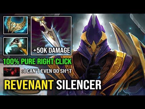 WTF Revenant's Brooch 100% Pure Right Click Silencer Just Stand & Hit Enemy Dota 2
