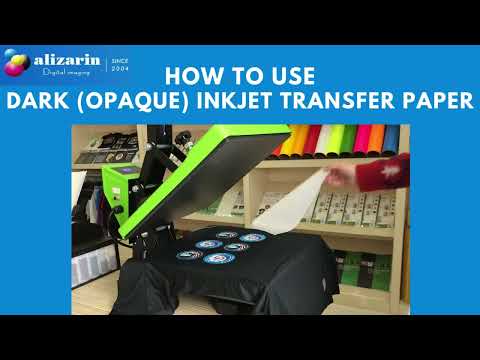 The Complete Guide On How To Use Alizarin’s Dark Inkjet Transfer Paper | HTW-300R | Alizarin Group