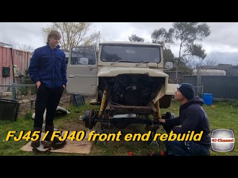S2EP53 - FJ40 / FJ45 Front end rebuild - Steering, tie rods, Brakes, steering damper and Bearings.