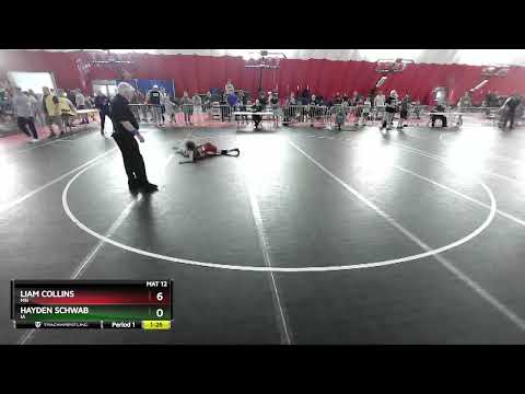 83 Lbs 1st Place Match - Liam Collins, MN Vs Hayden Schwab, IA Fb3c