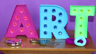 Doll Marquee Letters | DIY American Girl Doll Crafts