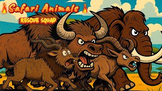 Download lagu ABC Safari Animal Sounds Song | Rescue Squad | Animals learning song for kids | Giggles and Toons mp3