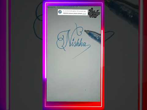 stylish name | Nishka | sk cursive art | how to make a stylish name | stylish signature