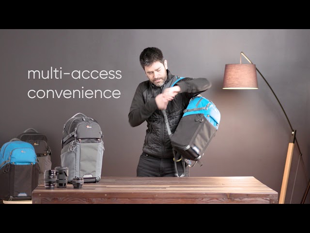 Vidéo LOWEPRO PHOTO ACTIVE BP 200 AW bleu/noir