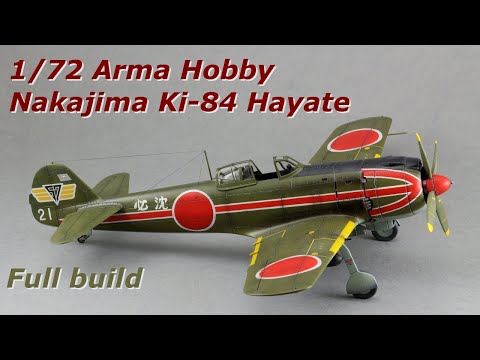 Nakajima Ki-84 Hayate Kamikaze Units 1/72 Arma Hobby Full build (Scale Aircraft Build)