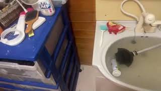 洗面所の水が流れなくなってブチギレ　マティアス 4