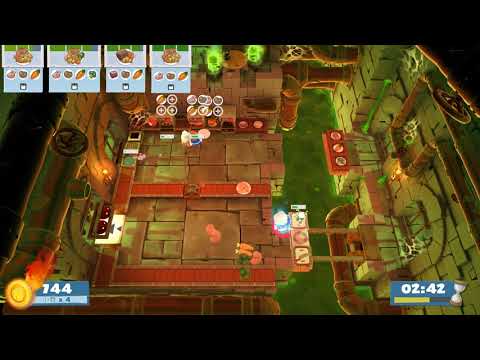 (2players) Overcooked2 Night of the Hangry Horde 1-3 [score: 2376]
