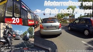 preview picture of video 'Motorradtour von Greiz nach Plauen über Landstraßen ...'