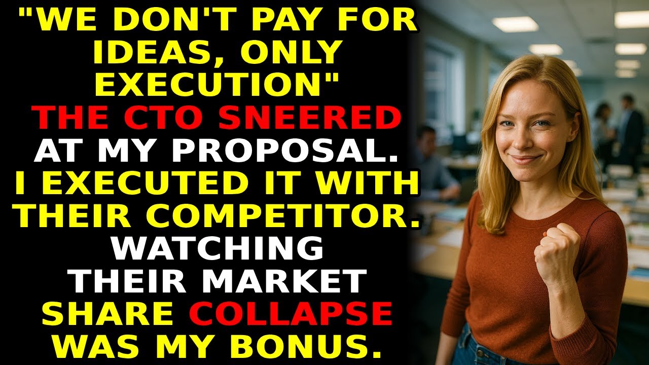 My Boss Said “Ideas Don’t Matter”—So I Gave Them to His Rival. He Lost Everything 💼