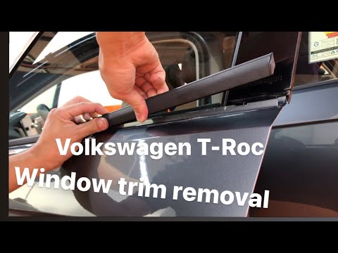 Volkswagen T-Roc window trim removal