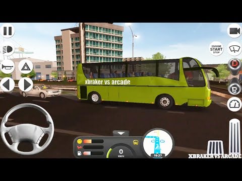 Coach Bus Simulator: Green Bus Unlocked: Passnagers Transport Praga to Wien - Android GamePlay FHD