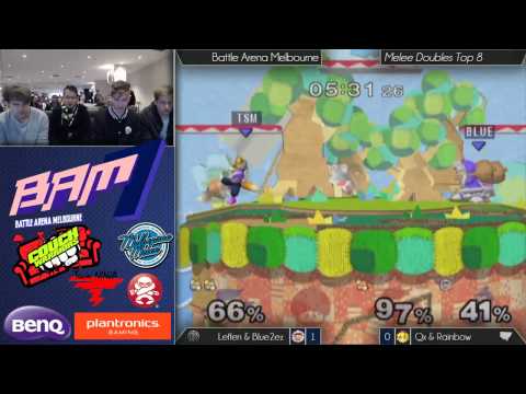 Bam 7 Melee Doubles Winners QF - TSM | Leffen & Blue2ez vs QZ & Rainbow