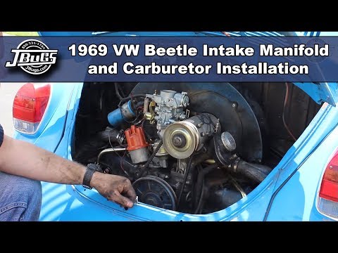 JBugs - 1969 VW Beetle - Intake Manifold & Carburetor Installation