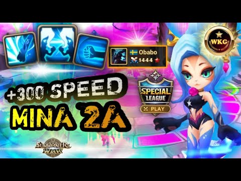 OBABO PICK +300 SPEED MINA 2A IN RTA SPECIAL LEAGUE SUMMONERS WAR