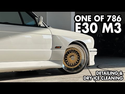 Rare BMW E30 M3 Convertible Deep Clean - Dry Ice Cleaning, Wash, & MUCH MORE