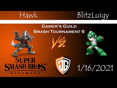 Gamer's Guild Smash Monthly 6 - (Grand Finals) Hawk (Wolf) vs BlitzLuigy (Mega Man)