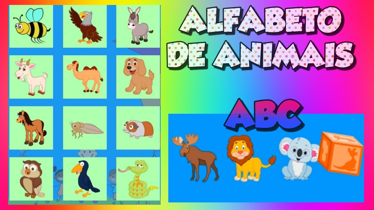 ALFABETO DE ANIMAIS PARA CRIANÇAS | Aprendendo o alfabeto de forma divertida | Historinha do dia