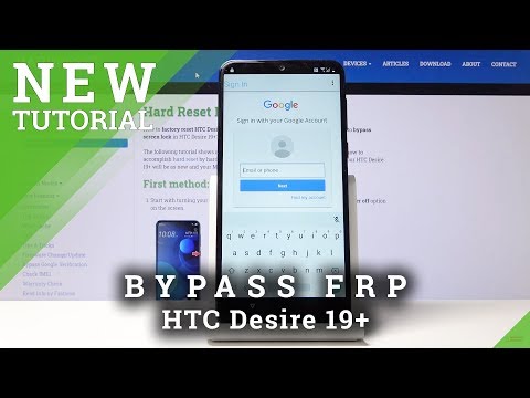 How to Remove Google Lock in HTC Desire 19+ | HTC Bypass Google Verification
