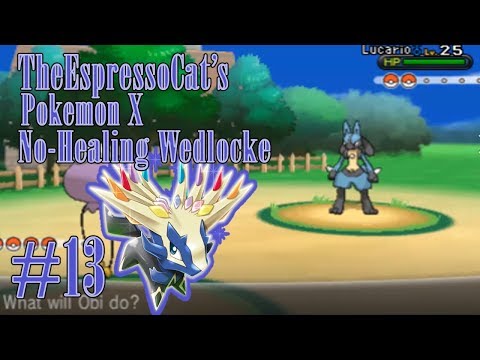 Pokemon X ”No Healing” Wedlocke Ep13: Perfect Pokemon for Korrinas Lucario