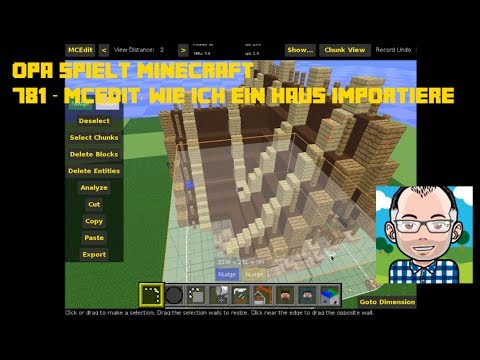 Opa spielt Minecraft 781 -- MCEdit: Wie ich ein Haus importiere
