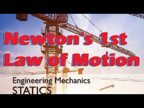 ES 10 MECHANICS OF RIGID BODIES   NEWTON'S FIRST LAW OF MOTION