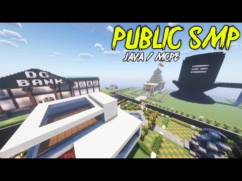 24/7 Minecraft SMP - Join Now for PE and Java!