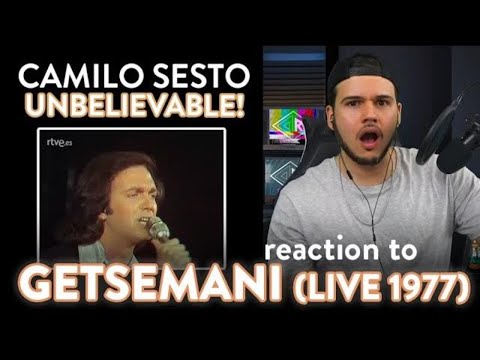 Camilo Sesto Reaction Getsemani LIVE 1977 | Dereck Reacts