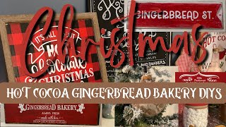 Christmas DIY Signs | Gingerbread Hot Cocoa Bakery DIY Decor |  Look for Less