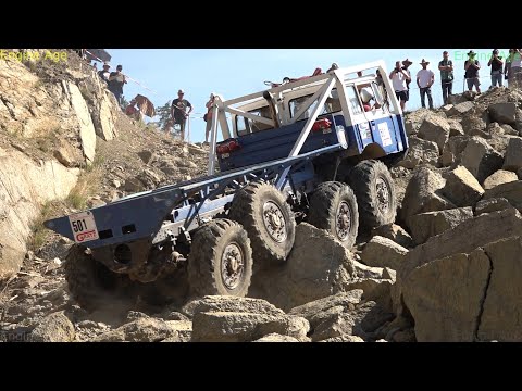 Old 8x8 Tatra truck vs terrain / 1