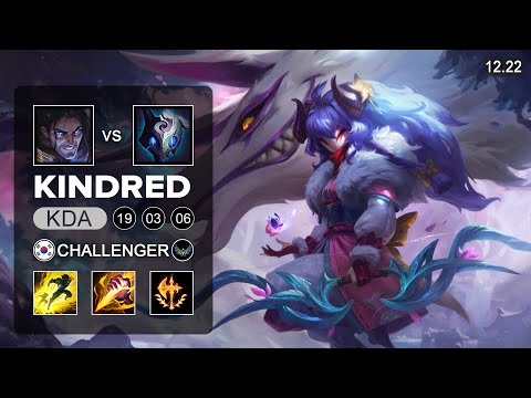 Kindred vs Sylas Jungle - KR Challenger - Patch 12.22 Season 12