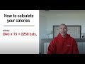 CALCULATING YOUR CALORIES TO BURN FAT IN UNDER 3 MINS