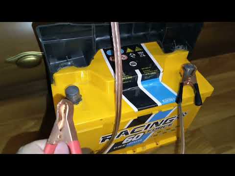 зарядка аккумулятора лабораторным блоком питания