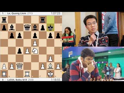 Lalith, Babu M R vs Le Quang Liem (Gibraltar Masters 2020, round 8)