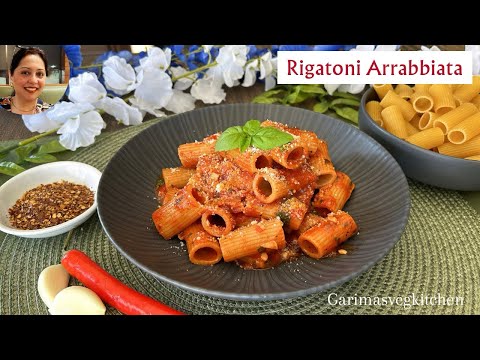 Rigatoni Arrabbiata (Rigatoni is Spicy Italian Tomato Sauce)
