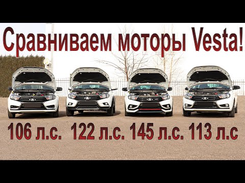 Линейка моторов Lada Vesta: 21129, 21179, 21179-77, H4m.