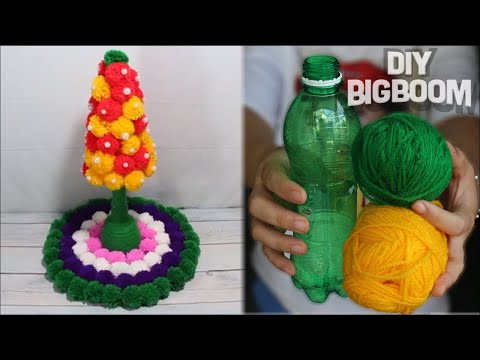 How to make Flower Vase with Wool (Best Idea 2018) | 2 | DBB