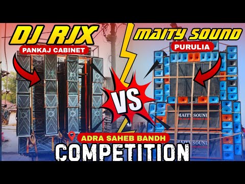 Dj Rjx VS Maity Sound Nonstop Competition Adra Saheb bandh mai 😱 koi kisi ko nahi chora😤#competition