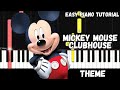 Mickey Mouse Clubhouse Theme Easy Piano Tutorial
