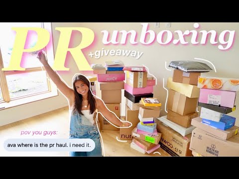 UNBOX ALL MY PR WITH ME *so much* (seltene Schönheit, Glow-Rezept, Gisou, + mehr) GEWINNSPIEL