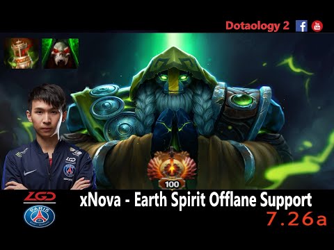 xNova - EARTH SPIRIT | OFFLANE SUPPORT |  7.26a PATCH