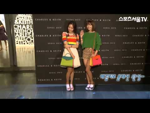 [130327] Hyosung & Jieun at Charles & Keith Summer 2013