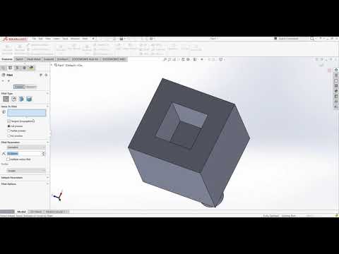 Osnove modeliranja u SolidWorksu #1 (Extruded Boss Base, Extruded cut...)