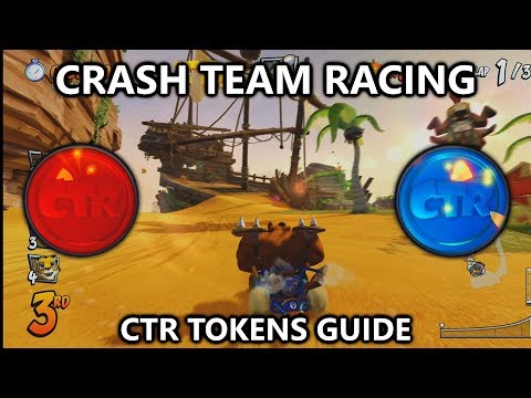 Crash Team Racing - All 16 CTR Tokens in Adventure Mode Races - Locations Guide