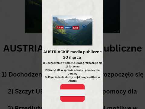 Austriackie media publiczne 20 marca