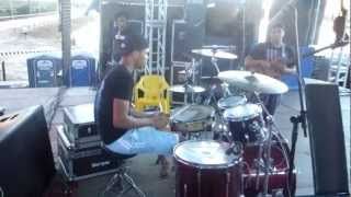 preview picture of video 'alex drum em alto taquari passagem de som'